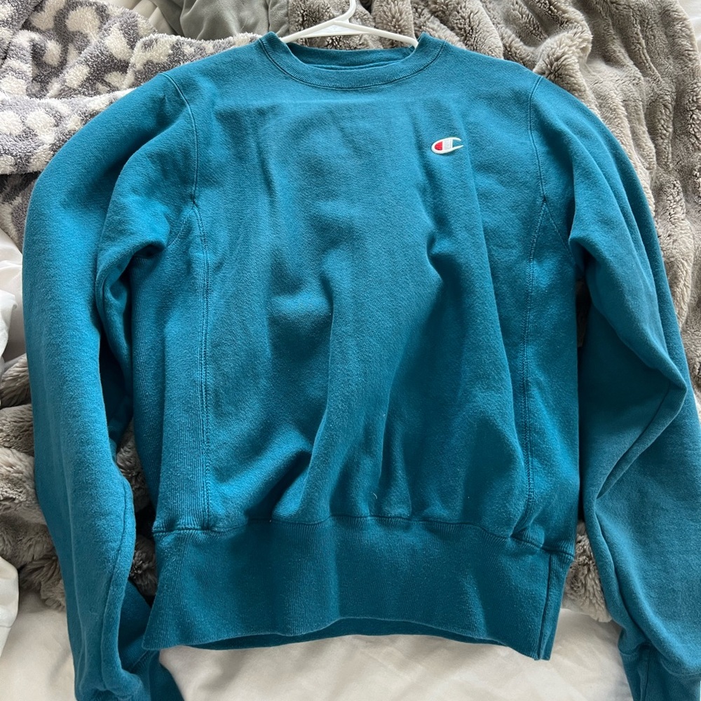 Blue champion crewneck